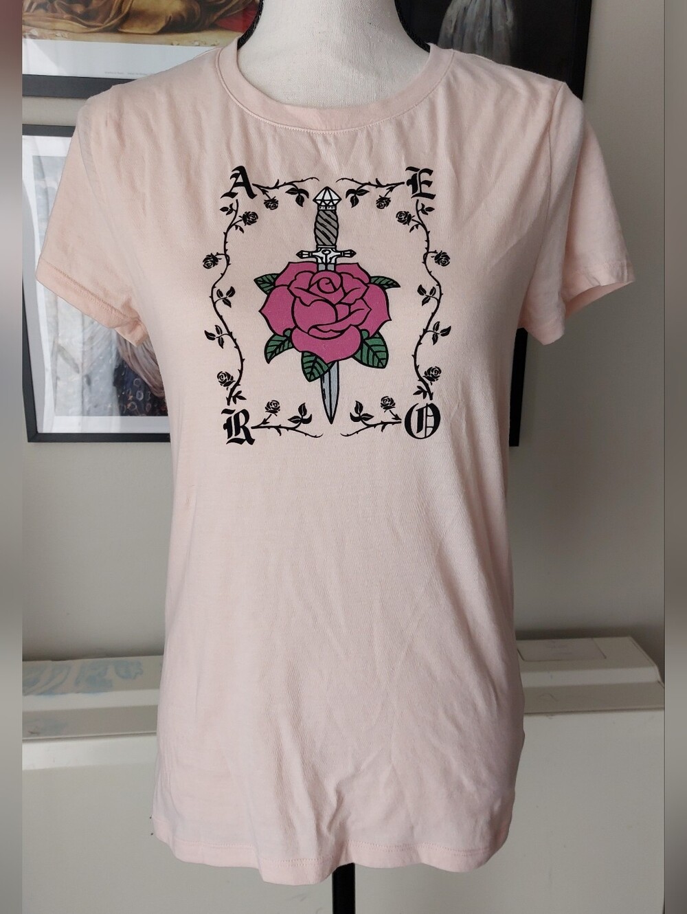 Cream Sword/Rose TShirt